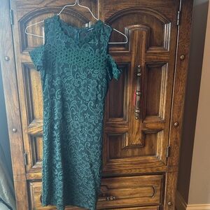 Elegant Green Lace Dress
